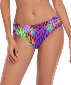Ocean Blues Damen Badehose mit seitlichen Ausschnitten & voller Abdeckung – Bikinihose für Strand & Urlaub