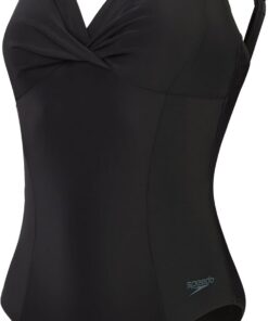 Speedo Damen Formender Kreuzknoten Badeanzug | Shapewear | Schwimmbekleidung für Strand und Urlaub