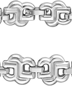 BOSS Jewelry DOUBLE B STRAND Collection Armband für Damen aus Edelstahl mit Double-B-Charms