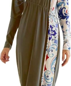 Odizli Damen Muslimische Bademode Islamisch Burkini Langarm Schwimmoberteile Built in Bra+Schwimmhose+Hijab 3tlg Full Cover Badeanzug