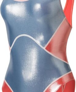 LEOHEX Super Glänzender Racing Badeanzug Hohe Elastizität Figurbetont Sexy Bodysuit Wet Look
