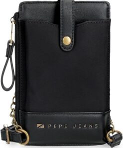 Pepe Jeans Morgan, Damentaschen und Reiseaccessoires, beige, schwarz, grünes Kunstleder, von Joumma Bags