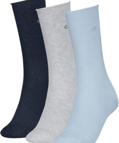 Calvin Klein Damen Rolltop Classic Sock (3er Pack)