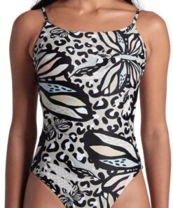 Arena Damen Women's Arena Water Print Swimsuit One Piece Swimsuit (1er Pack)