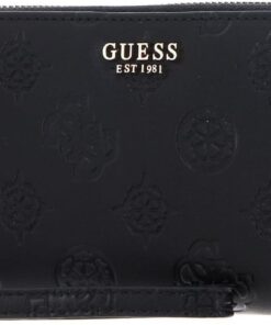 GUESS Galeria SLG Large Zip Around Wallet Black