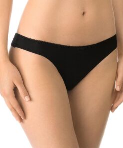 CALIDA Sensual Secrets String Damen | low cut, aus feinster Baumwolle, Rückseite aus transparenter Spitze