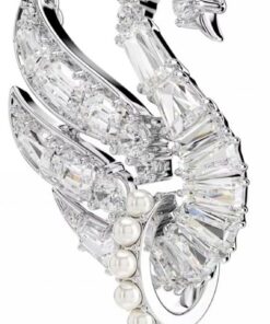 Swarovski Swan Kollektion, Weiß, Rhodiniert