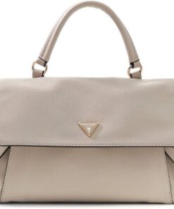 GUESS Umhängetasche Handtasche Devon Top Handle Flap Light Taupe beige