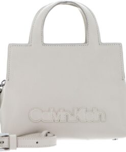 Calvin Klein Handtasche Umhängetasche CK Neat Tote Bag Stoney Beige