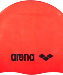 arena Classic Unisex Silikon-Badekappe, Schwimmkappe für Frauen und Männer, Badekappe mit Verstärktem Rand, Weiche und Strapazierfähige Schwimmkappe