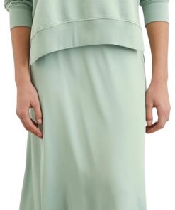 Marc O'Polo Damen Sweatshirt aus Bio-Baumwolle mit Rippbündchen