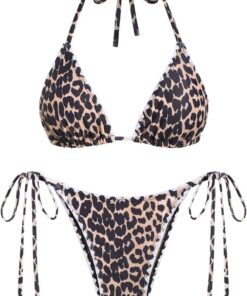 1 Damen Bikini Set Zweiteiliger Badeanzug Swimsuit Sexy Bikini Damen Triangel Bikini Sexy Low Waist Bademode