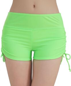 Damen Badeshorts Kurze Badehose Schnell Trocknend Strandshorts Schwimmshorts UV Schutz Schwimmhose
