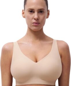 Chantelle Damen Soft Stretch V-Neck Wireless Support Bra Sport-BH (1er Pack)