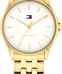 Tommy Hilfiger Uhr mit DREI-Zeiger-Quarzwerk für Damen mit Edelstahlarmband – Erhältlich in Zweifarbig, Silber oder Gold