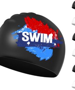 Badekappe Kinder 6-14 Jahre - Schwimmkappe Bademütze Kinder Jungen Mädchen Silikon & Wasserdicht