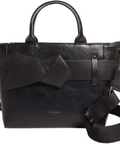 Jimisie Unisex mini Knot Bow Bag Tasche, Schwarz
