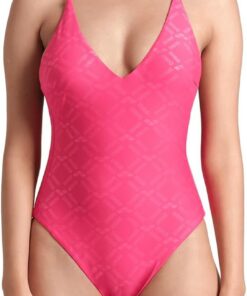 Arena Damen Women's Arena Losange Graphic Swimsuit One Piece Swimsuit (1er Pack)