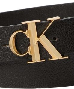 Calvin Klein Damen Facet Ck Buckle Pebble Strap 25m Lv04f7060g Belts