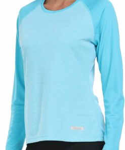 Wandershirt Damen UV Shirt Langarm Laufshirt UPF 50+ Funktionsshirt Schnelltrocknend Outdoor Langarmshirt Leicht Sommer T-Shirt