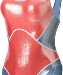 LEOHEX Super Glänzender Racing Badeanzug Hohe Elastizität Figurbetont Sexy Bodysuit Wet Look