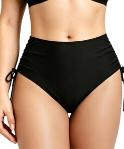 Damen Badeshorts, Schwimmhose Hohe Taille, Badehose Schnell Trocknend, Bauchkontrolle Schwimmshorts, Bademode Kurz Boardshorts Schwimmunterteil, Bikini Hotpants