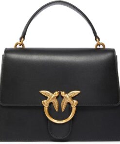 Pinko Love One Top Handle Classic Li, Damentasche, Einheitsgröße, Z99q_schwarz-antique gold, Einheitsgröße