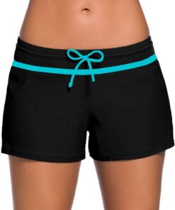 Acfoda Sommer Kurz Badeshorts Damen Schnell Trocknend Schwimmshorts Boardshorts, S-XXXL | Bikinihose mit UV Schutz | Sommer Schwimmshorts | Bikini Hose | Boardshorts | Frauen Wassersport Strand Schwimmhose
