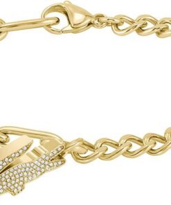 Lacoste Gliederarmband für Damen Kollektion CROCODILE mit Kristallen