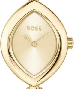 BOSS Zwei-Zeiger-Quarzwerk-Uhr Goldfarben Kollektion Fiora mit Goldfarben Edelstahlarmband - 1502839
