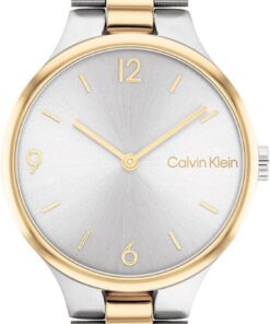 Calvin Klein Analog Quarzuhr für Damen mit Edelstahlarmband
