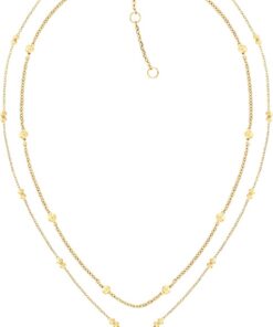 Tommy Hilfiger Jewelry Halskette mit Anhänger für Damen Kollektion aus Edelstahl und Gelbgold-beschichtung - 2781010