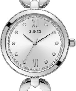 GUESS Damen Uhr Armbanduhr Empower Edelstahl