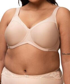 Triumph Damen Minimizer-BH Modern Soft+Cotton W01, mit Bügel, ohne Polsterung, Verstellbare Träger