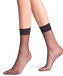 FALKE Damen Shelina 12 DEN Feinstrümpfe feines weiches Material ultra transparent schimmernd reißfest druckfreier Komfortbund feine Naht an der Fußspitze 1 Paar