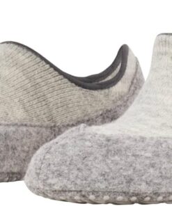 FALKE Damen Cosyshoe Invisible Stoppersocken atmungsaktive klimaregulierende geruchshemmende Wolle rutschhemmende Noppen auf der Filzsohle Füßlinge komfortabel warm Plüsch bequem 1 Paar