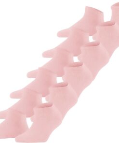 FALKE Damen Happy 6-Pack Sneakersocken atmungsaktive Baumwolle verstärkte Damensneakersocken ein Allrounder kurz langlebig strapazierfähig hautfreundlich einfarbig Multipack 6 Paar