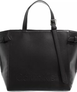 Calvin Klein Minimal Hardware Tragetasche, Schwarz, Einheitsgröße, Ck Black, One Size