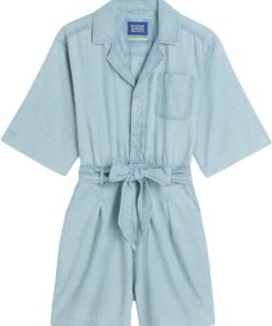 Scotch & Soda Damen Denim Playsuit Overall (1er Pack)