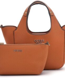 GUESS Damen Calista 2 in 1 Mini Tote Tragetasche, Umhängetasche