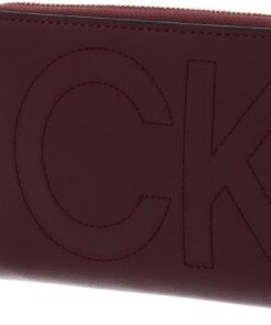 Calvin Klein CK Set Zip Around Wallet Large Bordeaux