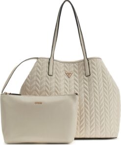 GUESS Schultertasche Shopper Cheryl Large 2 In 1 Tote Stone beige