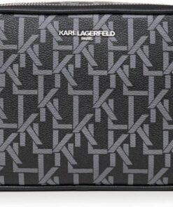 KARL LAGERFELD Damen Maybelle Crossbody Cross-Body, Schwarz/Slte