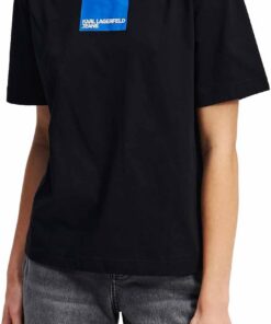 Karl Lagerfeld Jeans Damen Regular Short Sleeve Box Logo T-Shirt