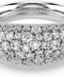 Swarovski Sublima Kollektion Ring, Weiß, Rhodiniert