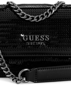 GUESS Kaska Mini Convertible Crossbody Flap Black