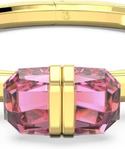 Swarovski Lucent Armreif, Magnetischer Verschluss, Rosa, Goldlegierungsschicht