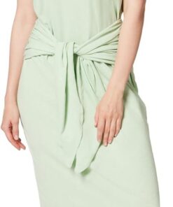 Tommy Hilfiger Damen Co Slub Knot Midi DRS Ww0ww48747 T-Shirt-Kleid (1er Pack)