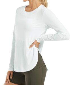 G4Free Sport Shirts für Damen Sonnenschutz Shirt UV Schutz Langarmshirt UPF 50+ Sportshirt Rashguards Yoga Ausbildung Draussen Gym Laufshirt