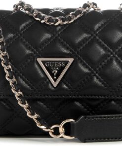 GUESS Giully II Mini Compound Convertible Flap Bag Black